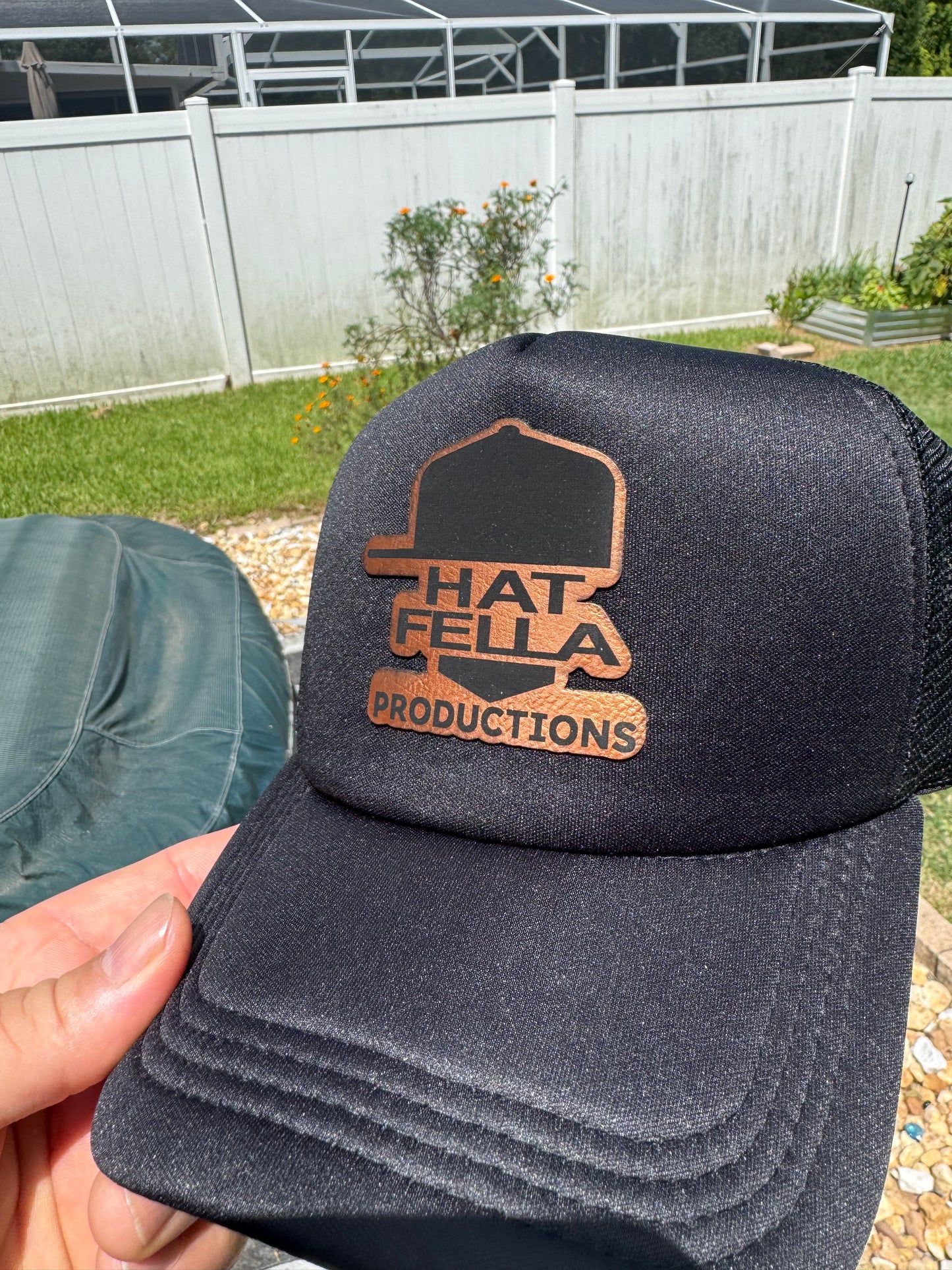 Custom Crafted Leather Patched Hats